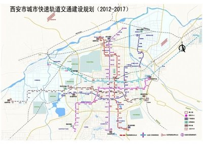 西安地鐵三號線 東北方 站點和規(guī)劃路線不符!